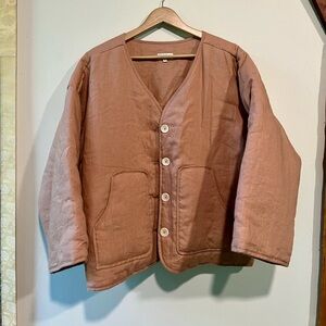 Ozma of California Wolfe coat size medium color rose dusty pink